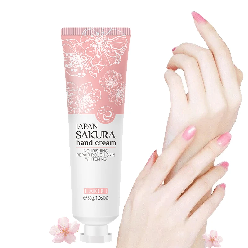 

30g Japan Sakura Hand Cream Moisturizing Anti-chapping Repair Soften Skin Whitening Hand Cream Winter Anti-crack Skin Care