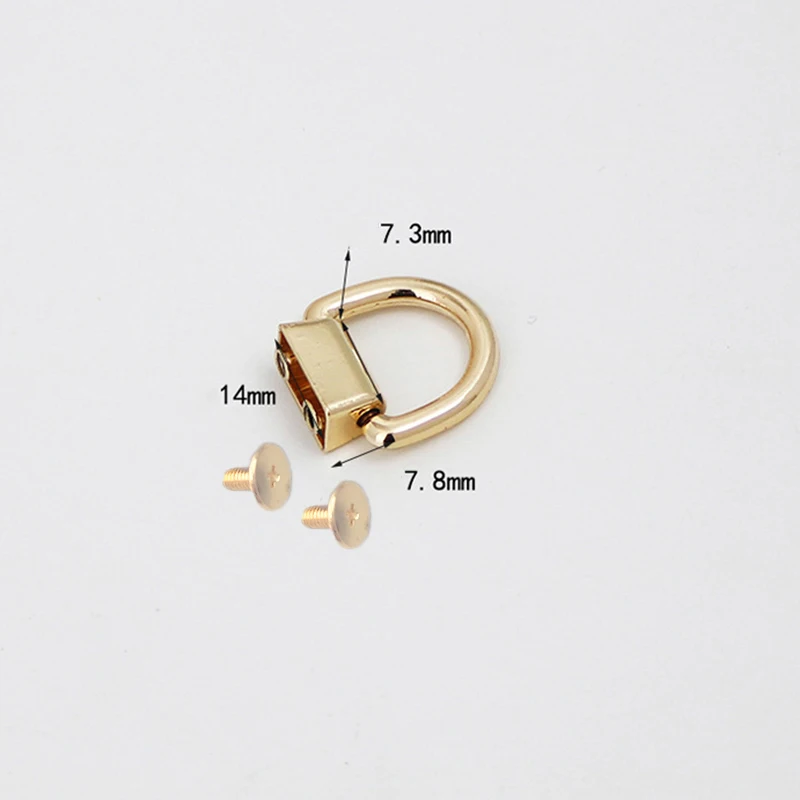 2 Pièces D Ring Et Boucles à Vis Pour Sac à Main, Chaîne Et Poignées - Accessoires De Maroquinerie Bronze/noir