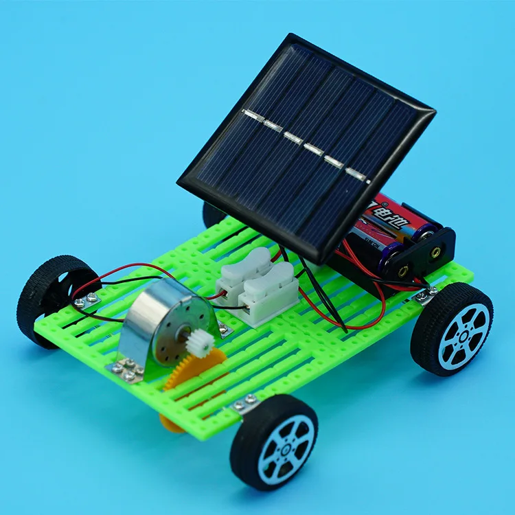 Creative Solar Car Technology Small Production Kids Science Experiments Small Invention Toy Handmade DIY Material Kit