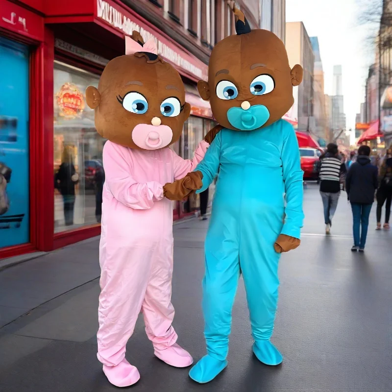 Adult Baby Boy and Girl Mascot Costume Christmas Fancy Dress Halloween Cartoon Characters Party Events Wedding