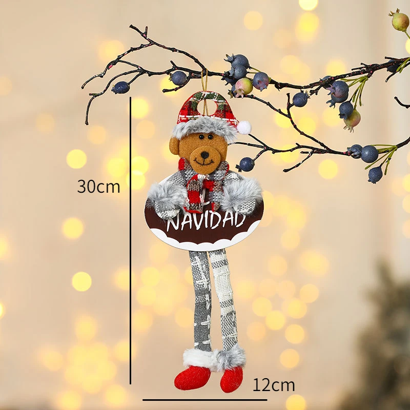 thumbnail image 1 of New Year 2022 Christmas Tree Decorations Cute Dolls Pendant Navidad 2021 Home Decor Christmas Tree Ornaments Xmas Gift, 1 of 5