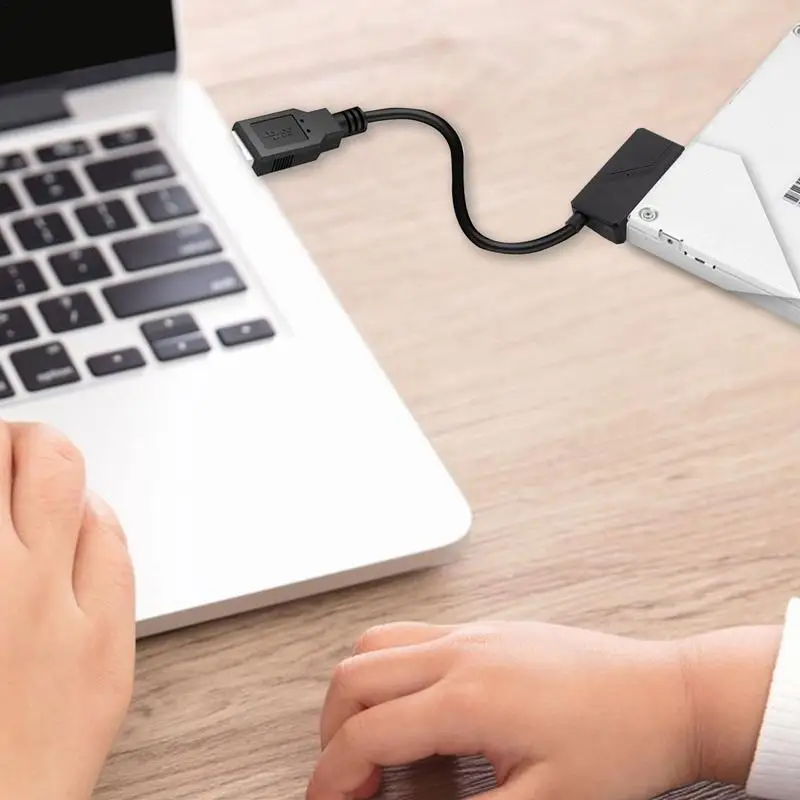 광학 드라이브 어댑터 케이블 HDD SSD 어댑터 컨버터 케이블, 컴퓨터 및 ROM 드라이브 간 연결, USB2.0