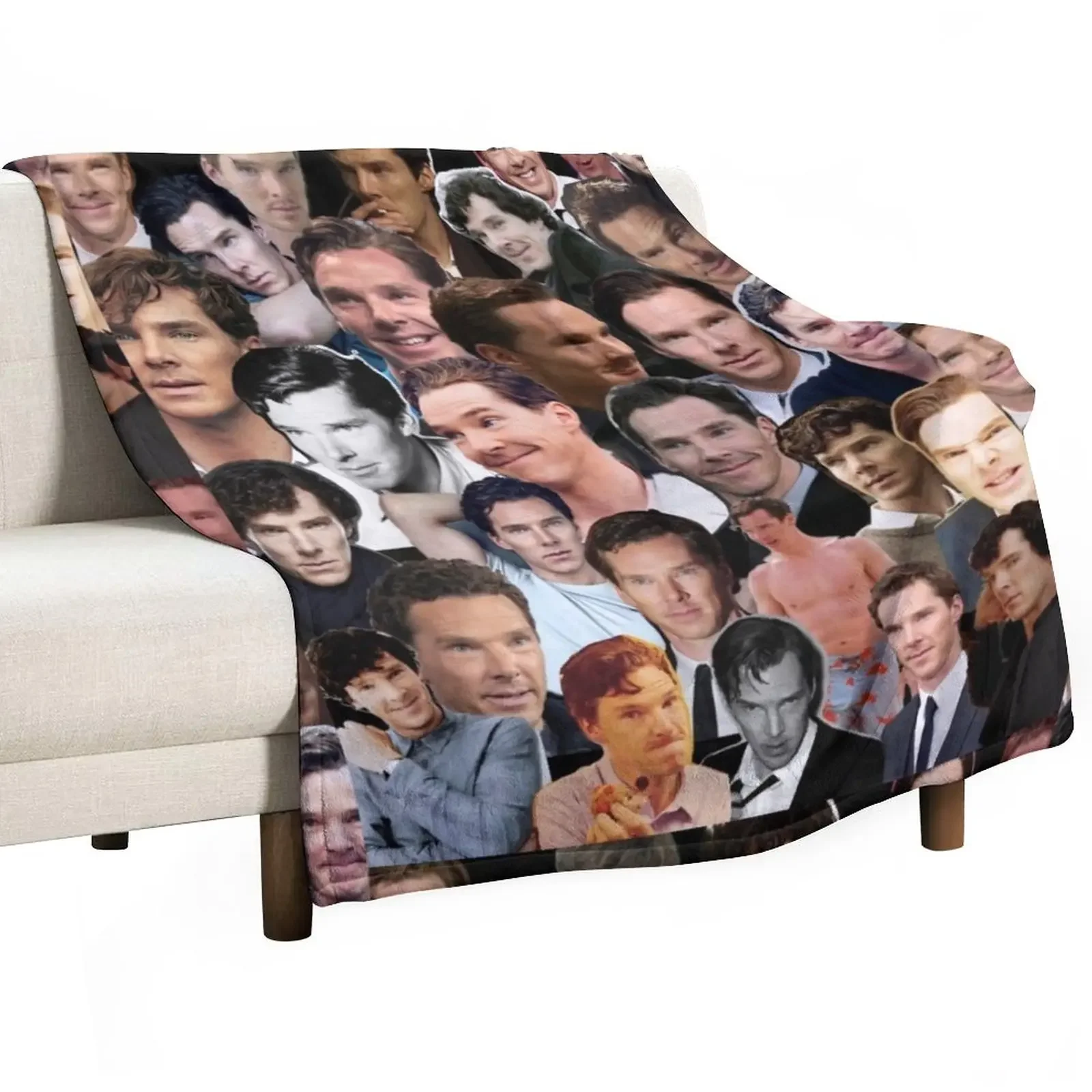 

Benedict Cumberbatch Collage Throw Blanket Sofa Quilt christmas gifts for babies Blankets