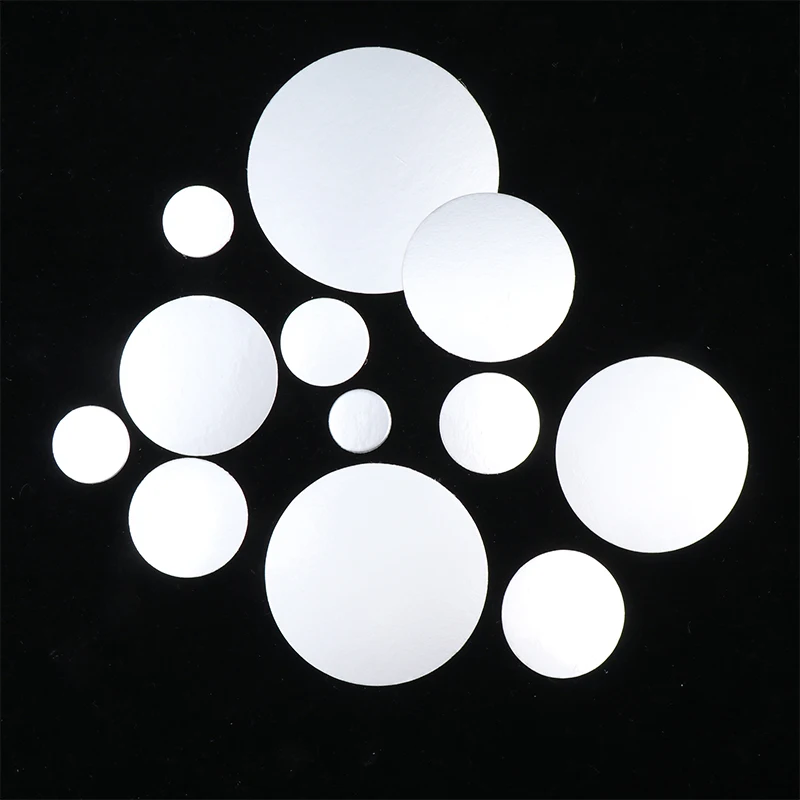 200Pcs Seal Cap Lining Tamper Resistant PET Electromagnetic Aluminum Foil Induction Gasket for Cosmetic Jar Bottle Pot 20mm-82mm rubber caps silicone rubber caps