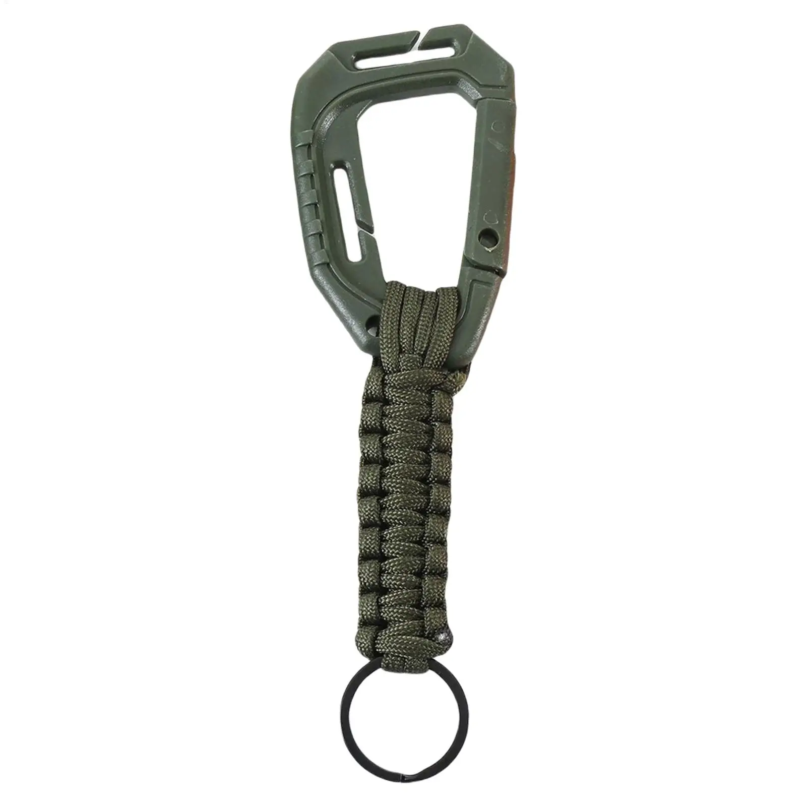 Outdoor Parachute Rope Carabiner ABS Hook Anti-lost Key Chain Water Bottle Hanging Buckle Backpack Carabiner Hiking Gadgets