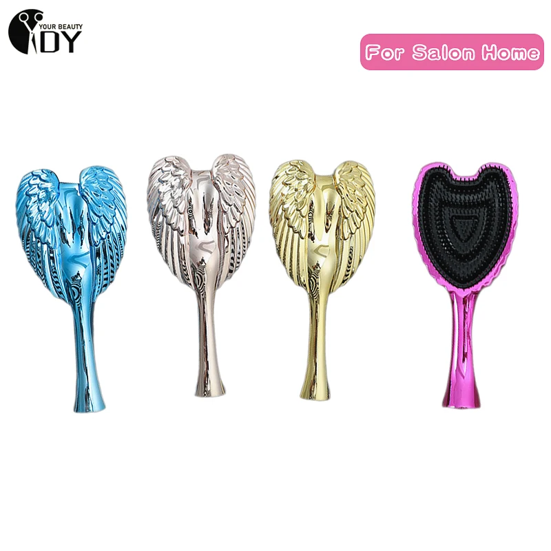 Angel Wing Detangling Hair Brush Handle Magic Anti-static Tangle Comb Shower Massage Comb Smooth Salon Hairdressing Styling Tool