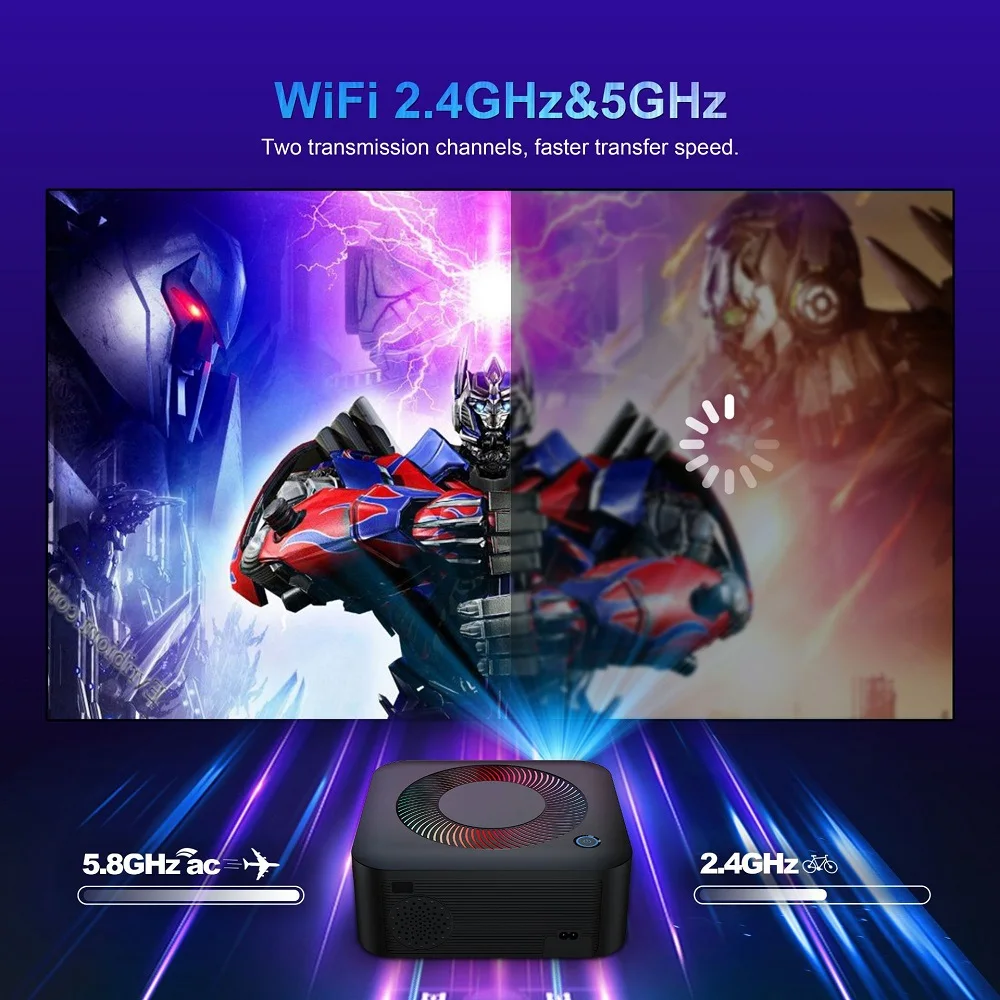 Projector X5 4K Android 11 Dual Wifi6 800ANSI RK3566 BT5.0 1080P 1280*1080P Home Cinema Outdoor Projetor PK HY320/HY350