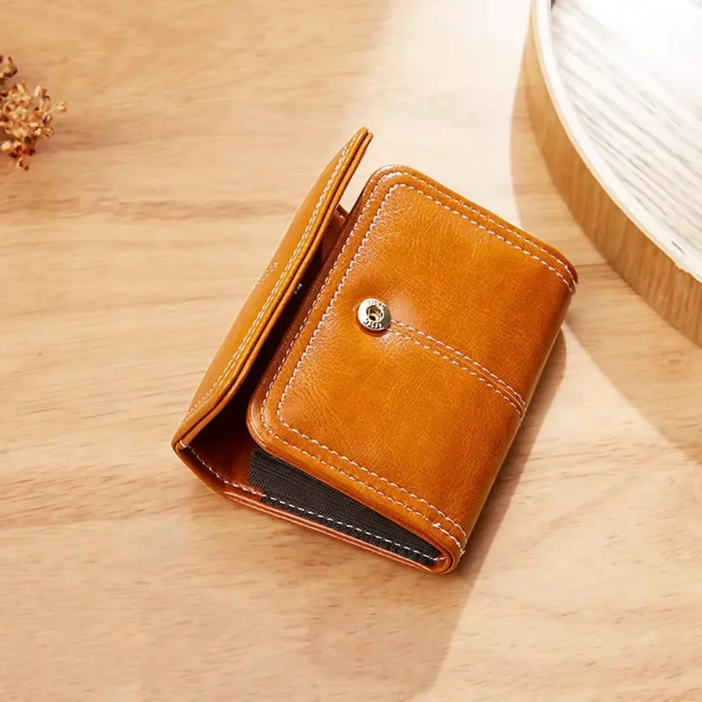 Credit Card Holder Wallet Case PU Leather Black/brown/red Business Card Holder Women/men Vintage Bank/ID Cardholder 11 Card Slot