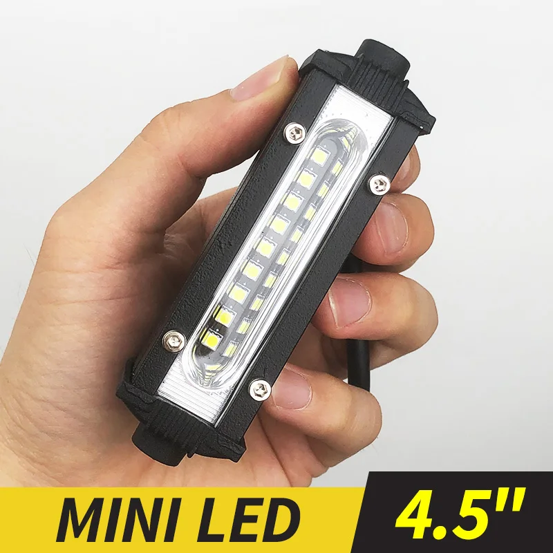 12V 24V Auxiliary Spotlight Motorcycle Work Light Lights SMD for Jeep Truck Car SUV ATV Barra LED Headlights 4X4 Off Road Barra