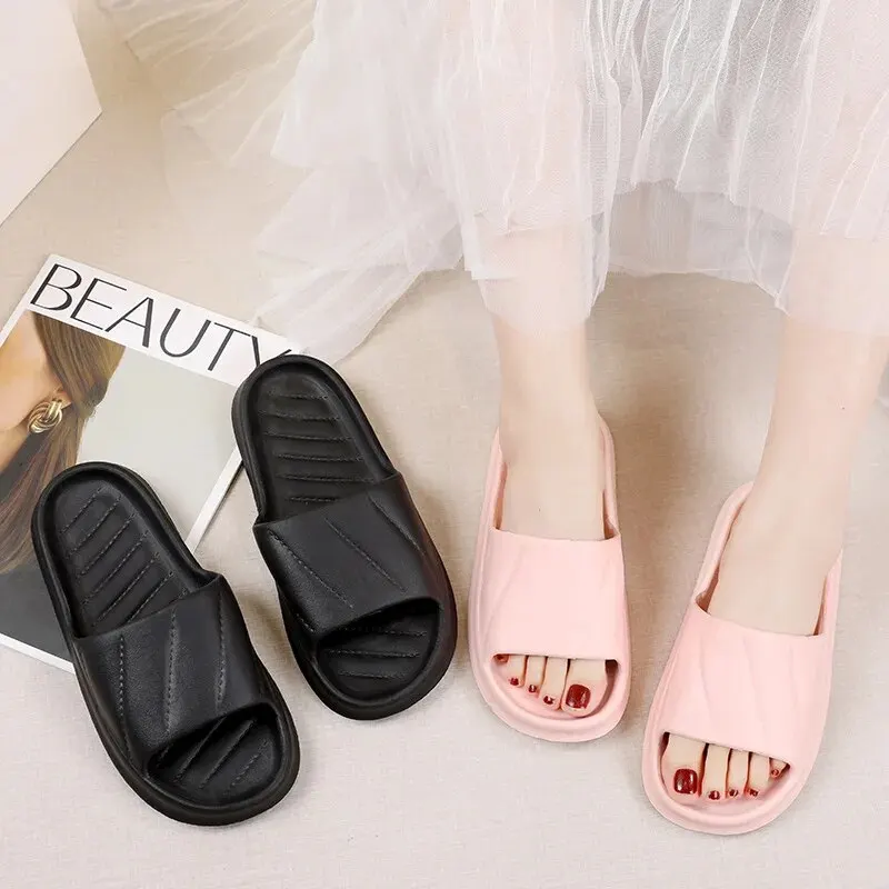 Women Slippers Sandals Lightweight Summer Indoor Non-slip EVA Soft Sole Couple Home Slides Leisure Shower Shoes