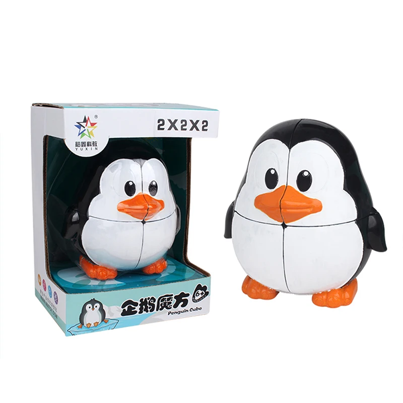 Magic Cube 2x2 Toy Animal Speed Cube Penguin Educational 2x2x2 Cubo Magic Cube 2x2 Magnetic Free Shipping Magic Cube Puzzl free shipping 450cm penguin kite flying soft kites pendant inflatable kites factory professional wind kites line weifang kites