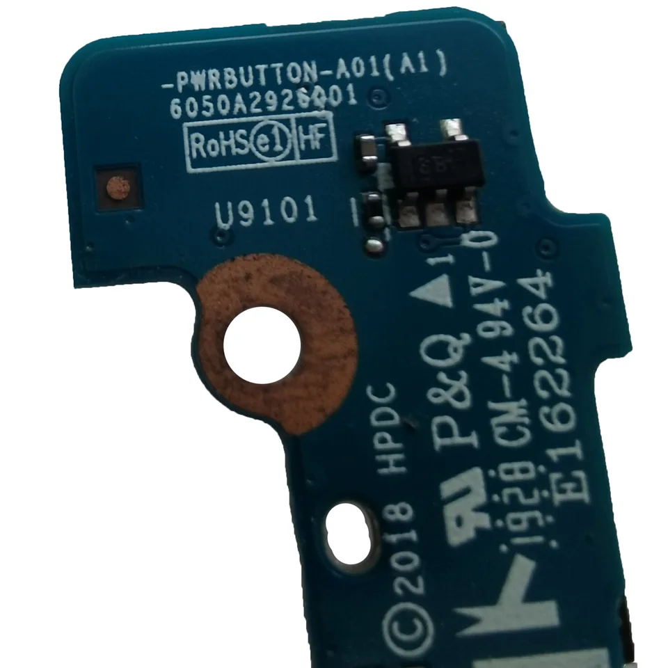 Bouton d'alimentation HP EliteBook 840 G6 6050A3040101 avec câble