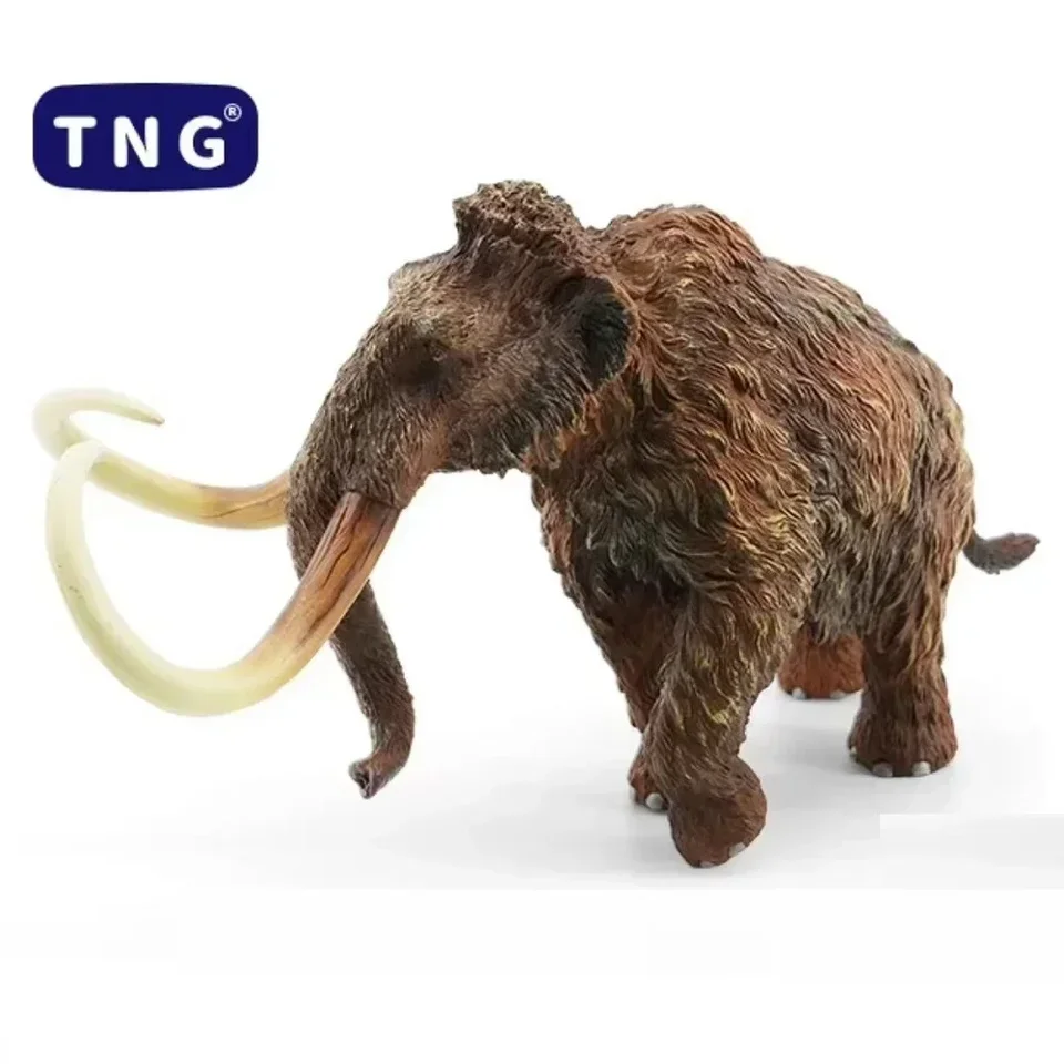 Tng-動物フィギュアモデル人形、マンモス象、先史時代の動物、古典的な