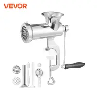 VEVOR Manual Meat Grinder 304 Stainless Steel Hand Meat Grinder with Steel Table Clamp Meat Mincer Sausage Maker 1