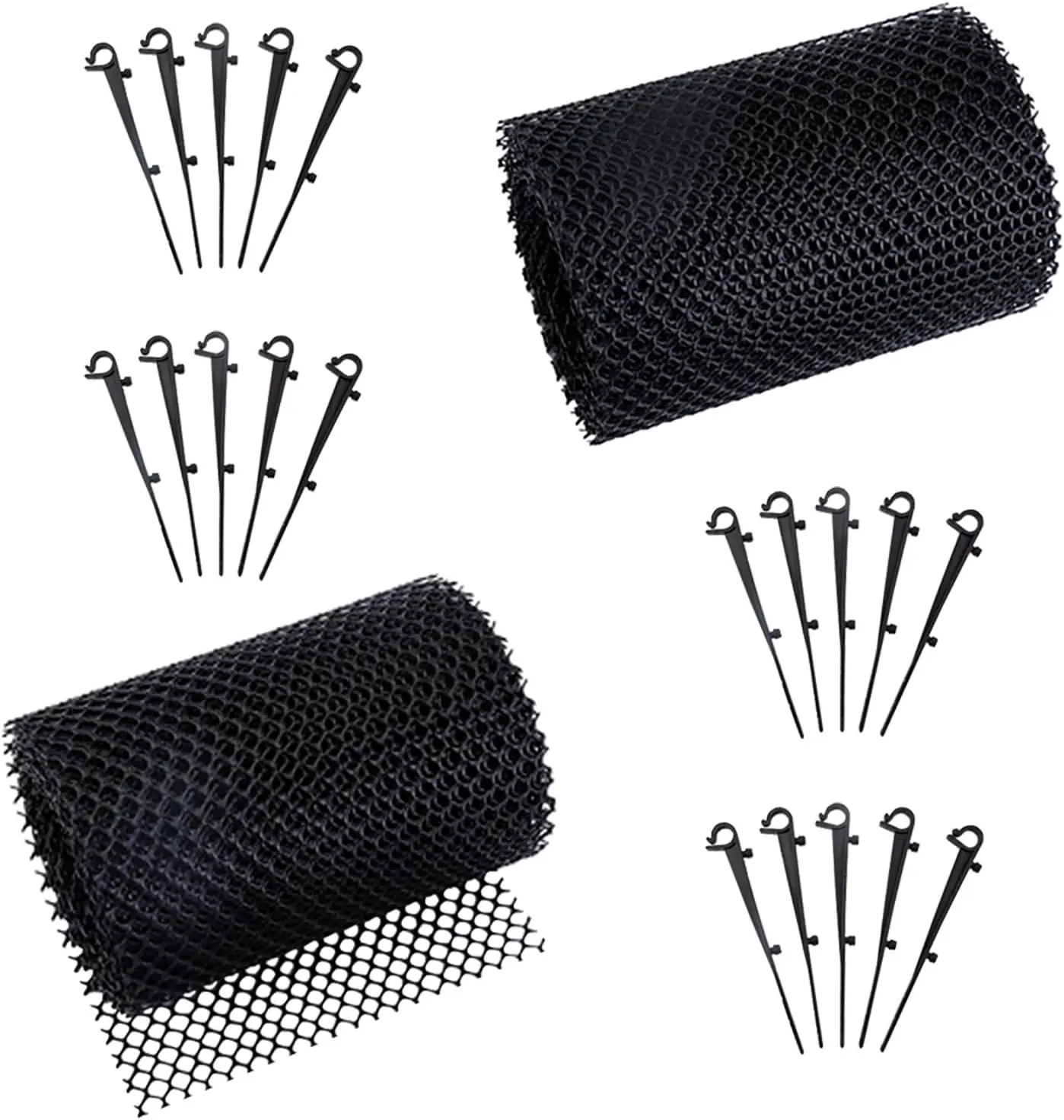 Gutter Guards Eave Mesh Roof Gutter Filter Screen Rainwater Drainage Ditch Plastic Protective Mesh Filter 2Pcs