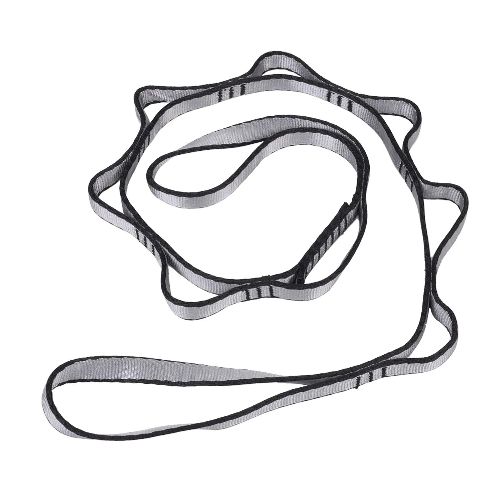 23KN Super Strong Yoga Extend Straps yoga resistance bands yoga strap aerial yoga strap yoga hammock Swing Hammock Daisy Chain Belt Outdoor Climbing Tree Hanging Rope 1.1m