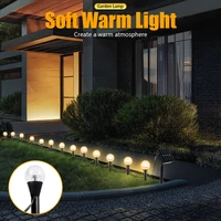 Guirlande solaire LED 20 en 1, 8 Modes d'éclairage étanche pour jardin et cour, pour fêtes festives, mariages et lampe décorative 2