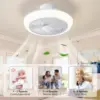 72W Led Ceiling Fan Lamp With Remote Control 110-265V Large Fan Lighting for Living Room Decor Smart Ceiling Fan Lights Dimmable 3