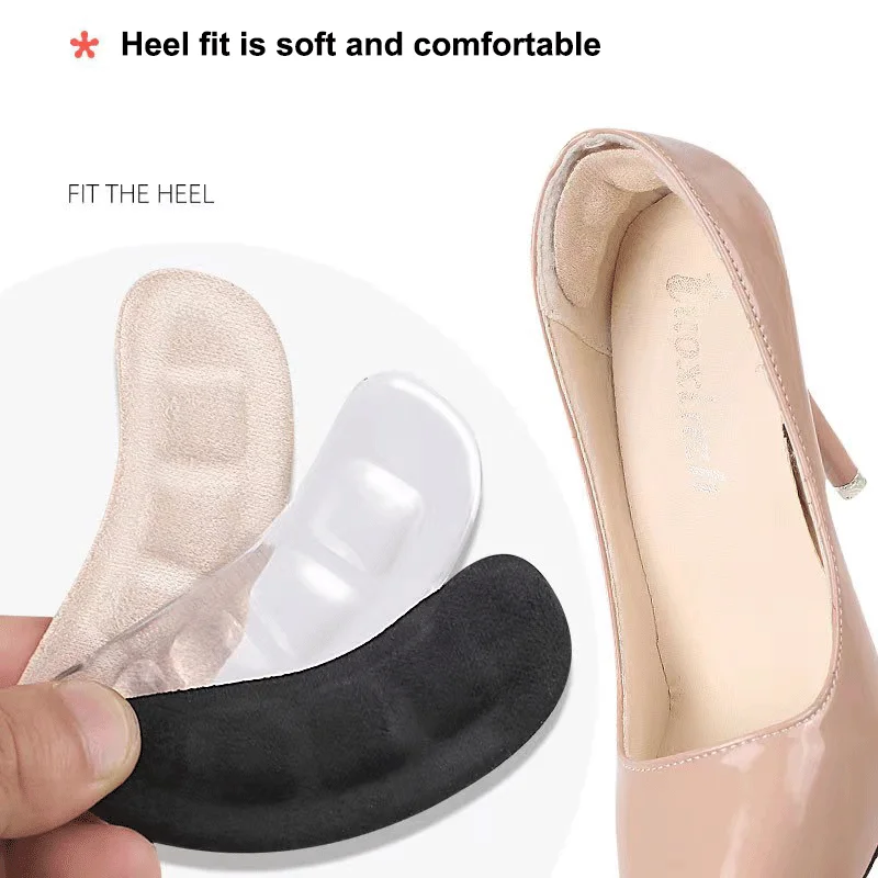 Soft Silicone Pads for Women's Shoes Anti-Slip Forefoot Insert Pad Heel Liner Gel Insoles for Heels Sandals Non-slip Foot