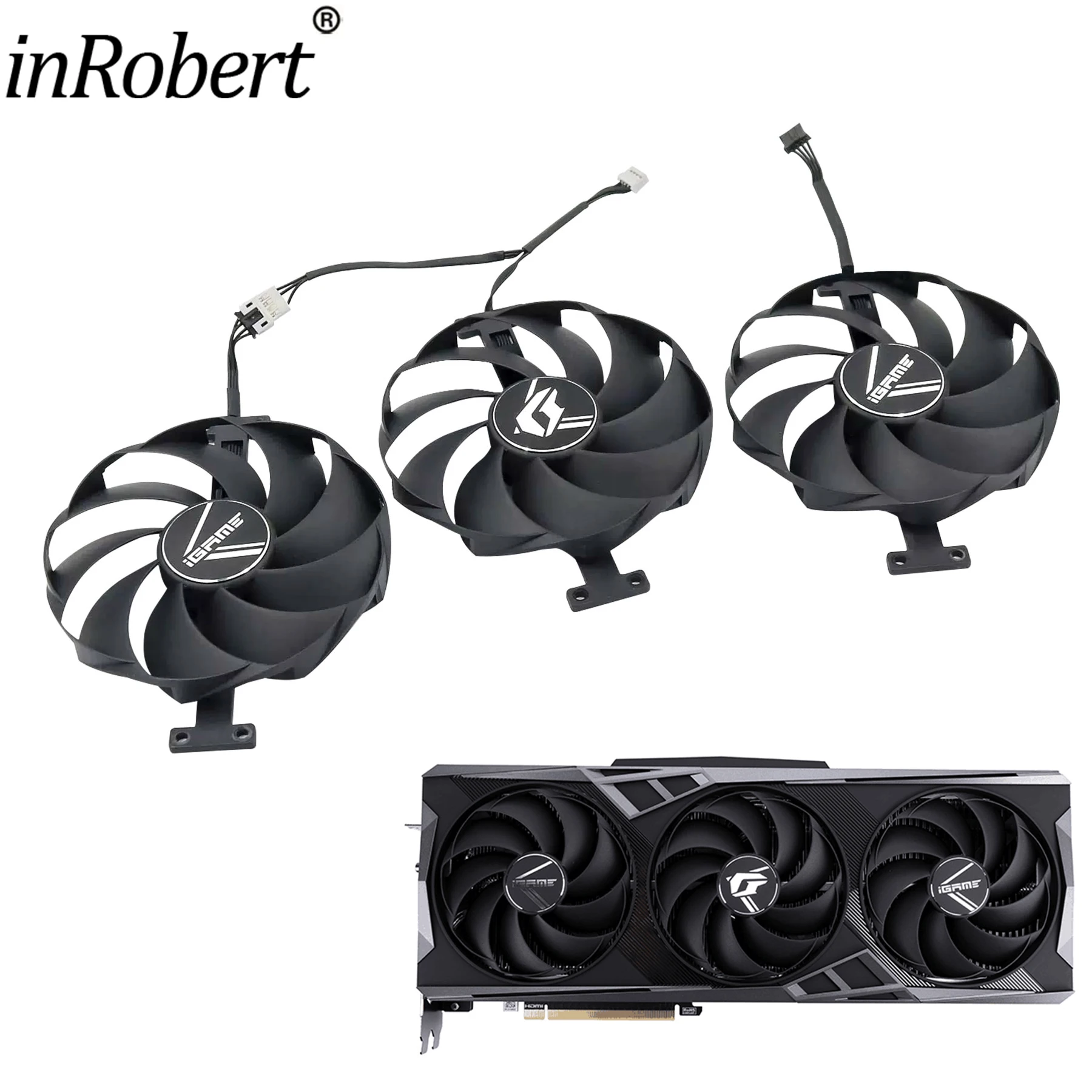 Per Colorato Igame Rtx 4070 Ti 4080 4090 Vulcan Nuovo Originale 100Mm Muslimx4070Ti Rtx4080 Rtx4090 Ventola Della Scheda Grafica