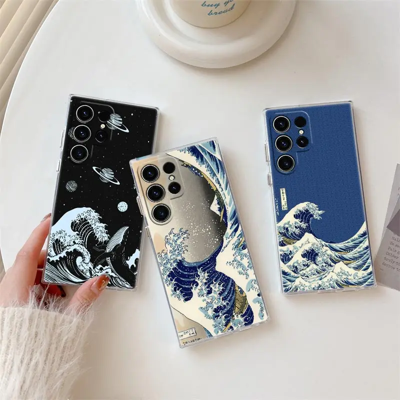 The Great Wave Katsushika Hokusai Clear Phone Case