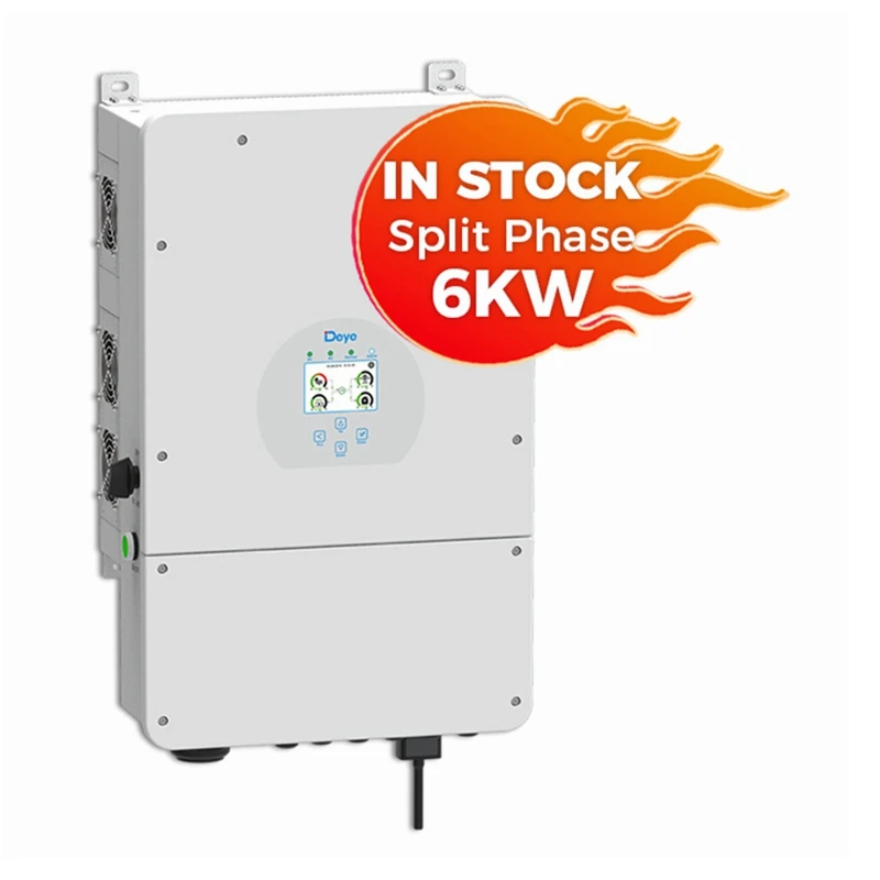 Deye Hybrid Solar Inverter 5Kw 6Kw Sun-6K-Sg01Lp1-Us Split Phase 2 Mppt Wifi Deye In Stock
