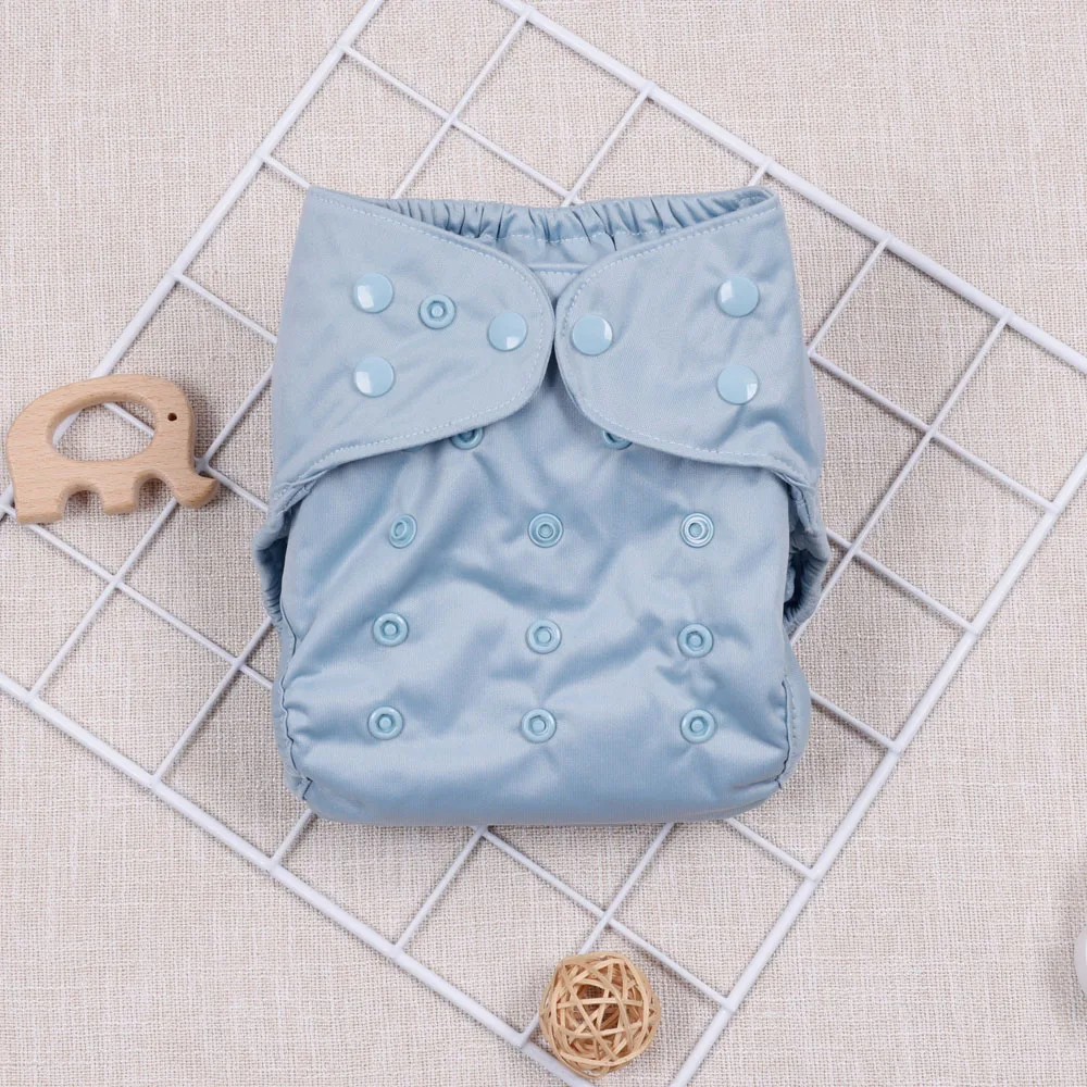 Elinfant popular soild waterproof diaper cover washable reusable one size for 3-15kg baby cloth diaper Cloth Diapers Waterproof Diapers