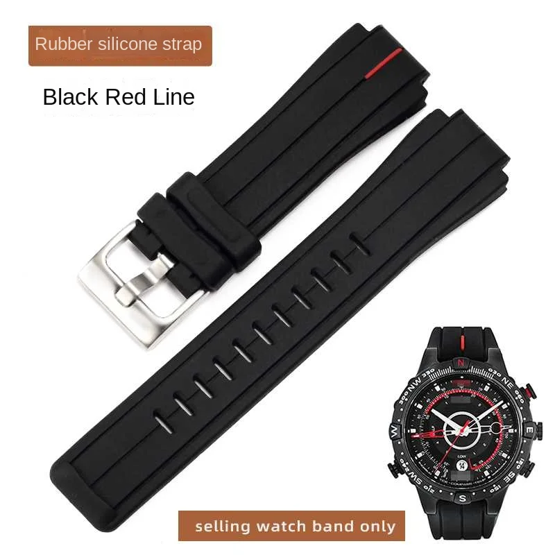 Timex Men's Tide Compass Leather and Silicone Watchband Strap