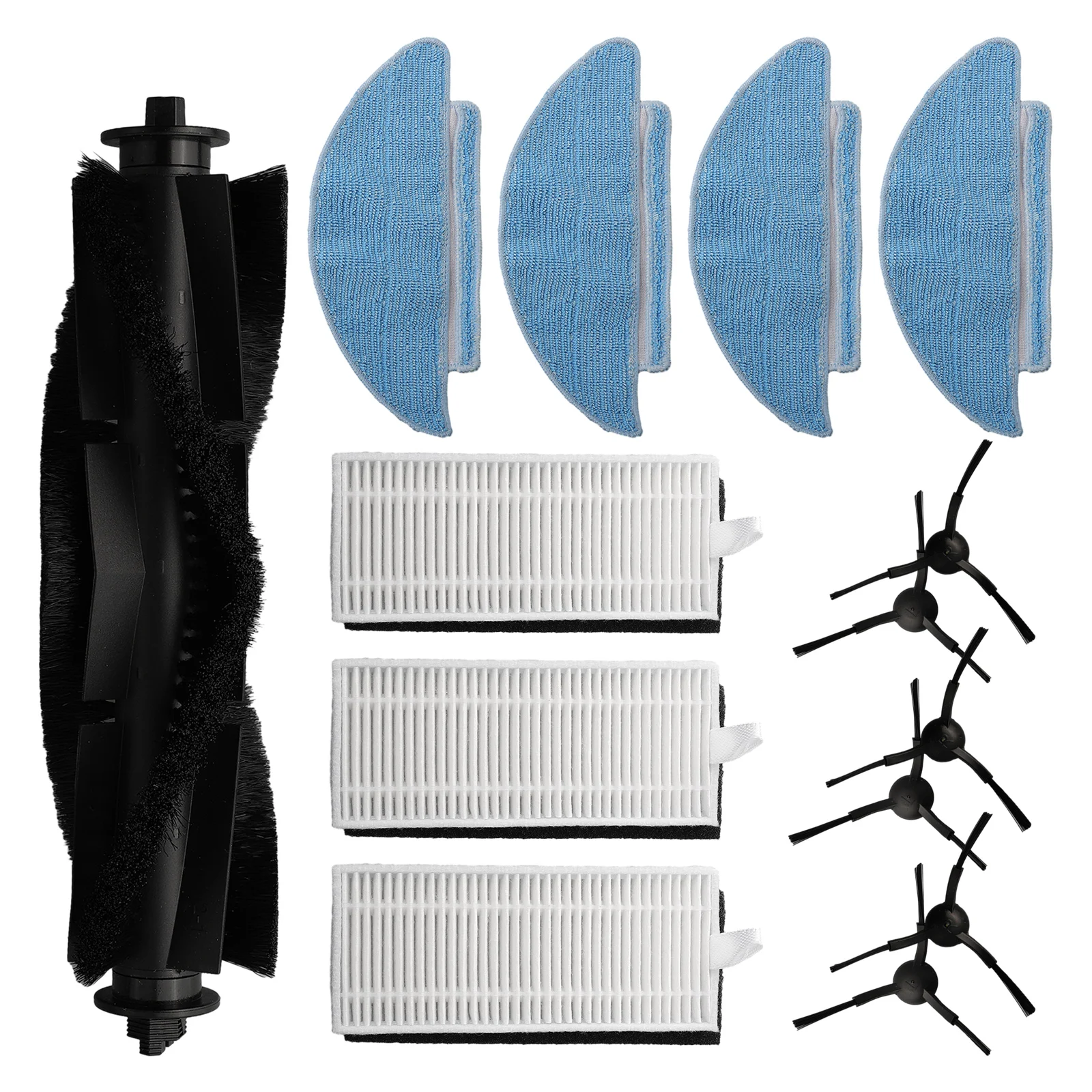

1set Main Brush Mop Pads Side Brush Filters Spare Parts Kit For Conga 7490 Eternal Genesis Robot Vacuum Cleaner