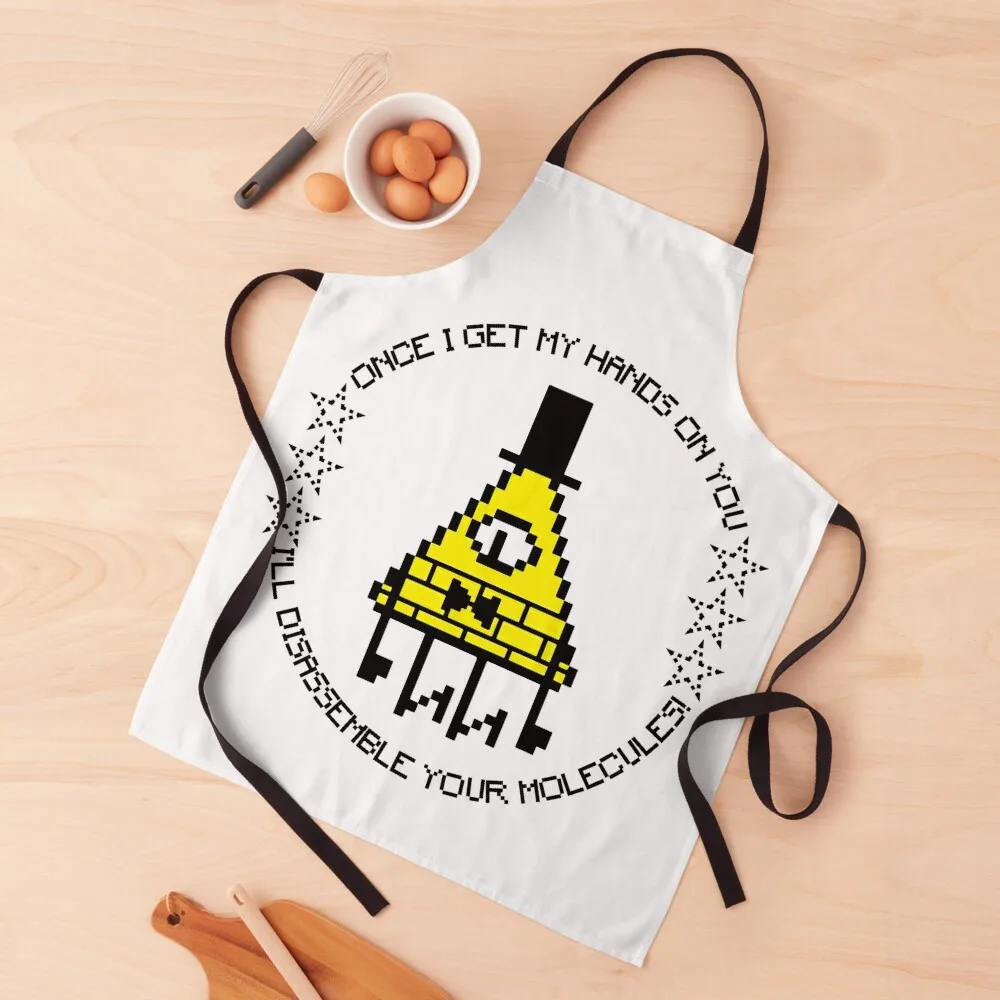 

Bill Cipher : I'LL DISASSEMBLE YOUR MOLECULES! Apron Useful Things For Kitchen Chef Uniform Woman