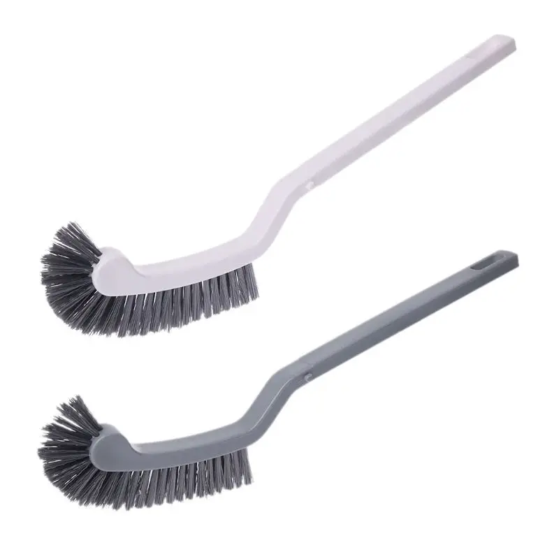 

Plastic Long Handle Curved Plastic Toilet Cleaning Brush Corner for RIM Cleaner