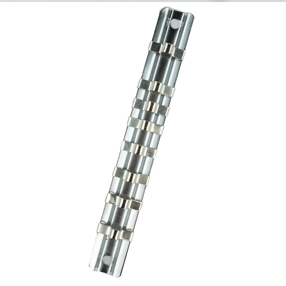 Für Steckdose Werkzeuge Organizer Fach Metall Steckdose Halter Steckdose Lagerung Rack 1/4 "3/8" 1/2 "Steckschlüssel Organizer werkzeuge Verpackung – Detail 1
