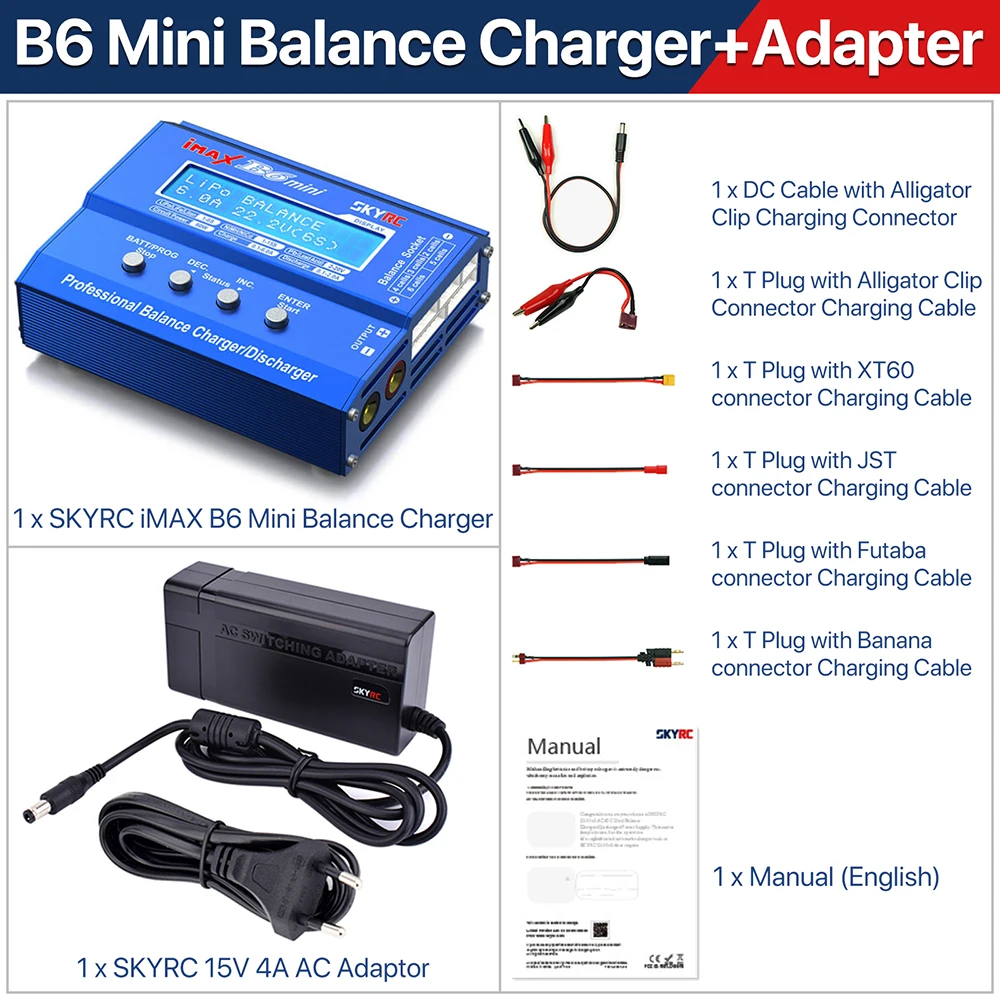 SKYRC iMAX B6AC V2 充電器【正規品】 Amazon.com: SKYRC iMAX B6AC V2 AC/DC Dual Power Professional