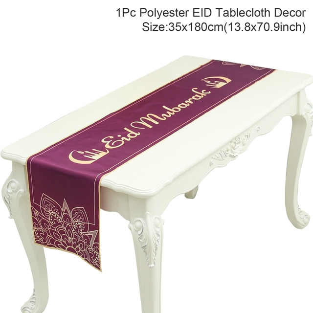 Mubarak Disposable Table Cloth Ramadan Decoration for Home EID Islamic Muslim Party Supplie Ramadan Kareem Eid Al Adha Gifts