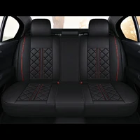 Housse de siège auto en cuir PU matelassé toutes saisons MH133 5 places, protection de siège imperméable, adaptable universellement aux berlines, SUV et pick-up. 5