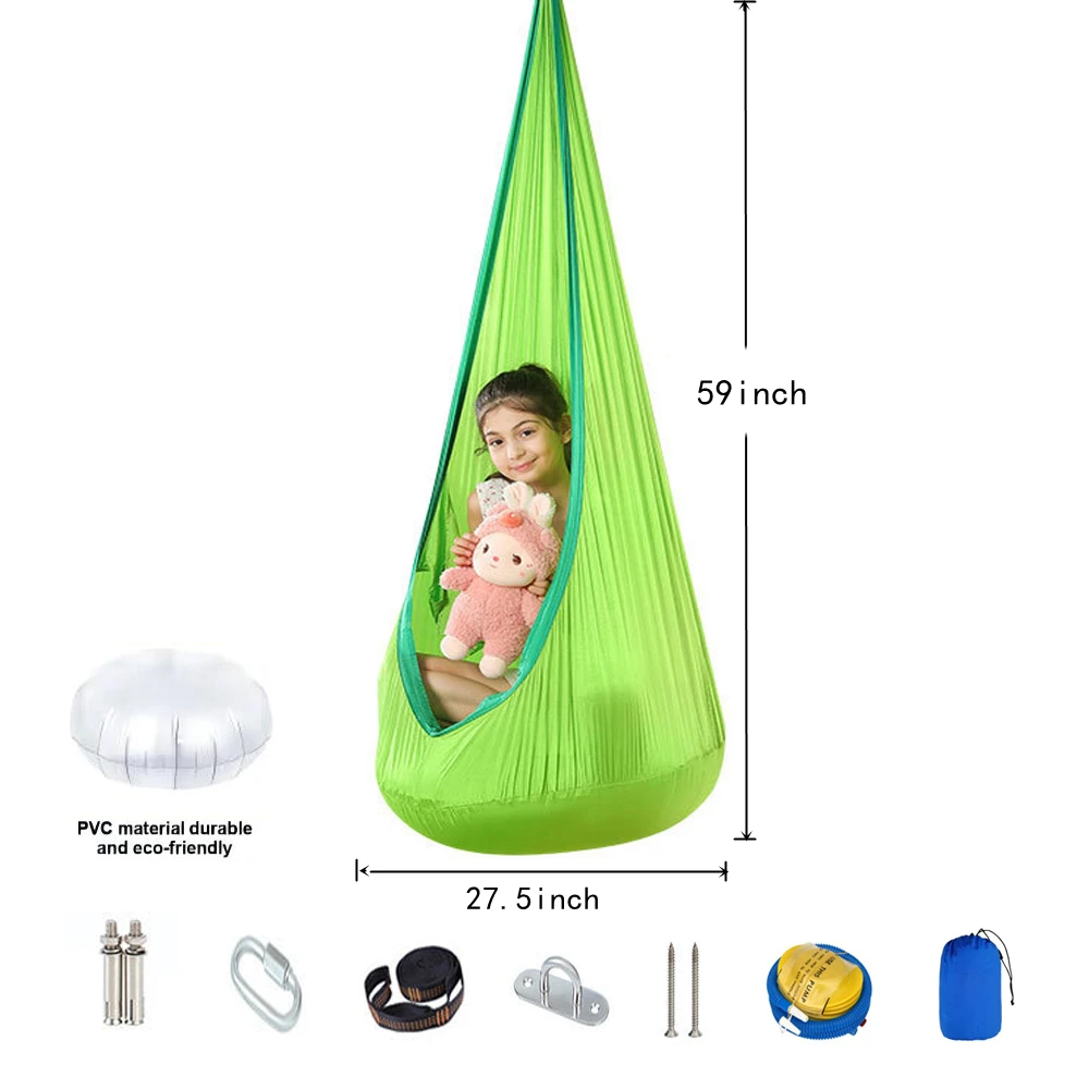 

Portable Outdoor Garden Hanging Hammock Swing Chair Hanging Chairs Children Camping Suspended Rocking Hammocks Swing Chair