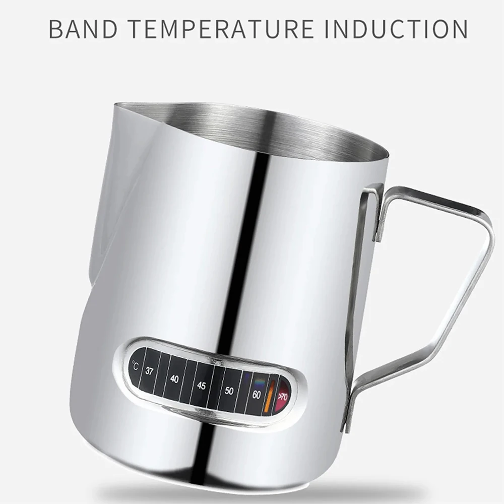 350600ml1000mlMilkFrothingPitcherCoffeeMugDrinkwareTemperature