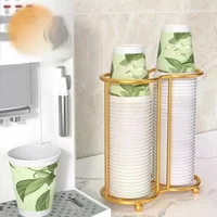 Support de tasses en papier pour cuisine, distributeur de tasses jetables, support de rangement multifonctionnel pour tasses de bureau, support de tasses à café domestique pour la maison 5