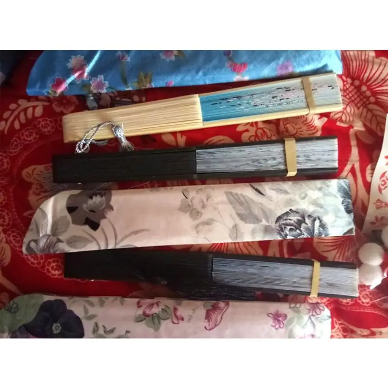 Elegant Folding Hand Fan Bag Holder Dustproof Protector for Case Cover Wed folding fan hand fan