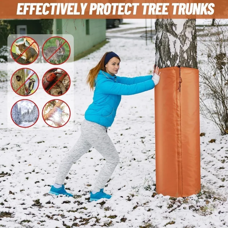 New Palm Tree Root Protector - Winter Frostproof Plant Seedling Cover, Cold-Resistant Protective Band  with  Drawstring