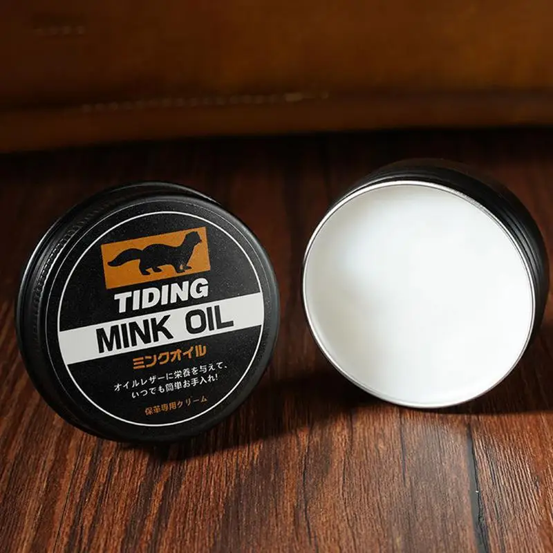 Leather Mink Oil Leather Repair Cream Furniture 30ml Shoes Bags Sofas Luxury Care Maintenance Polishing Oil