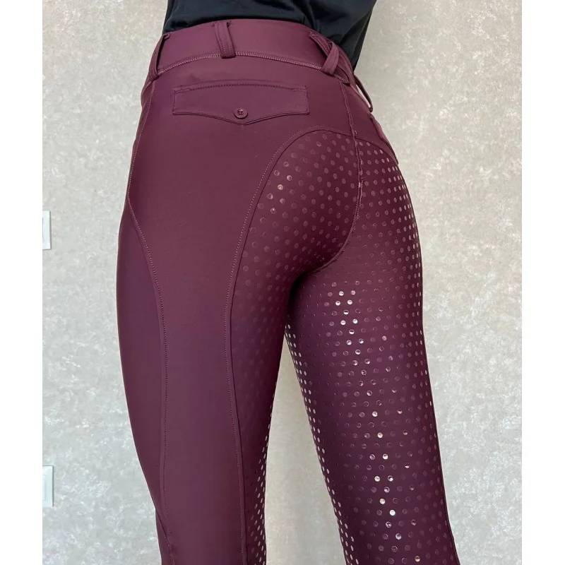 Full-Seat Silicone Equestrian Pants Anti-Pilling Outdoor Riding Tights Women's Tights Equestrian Clothes