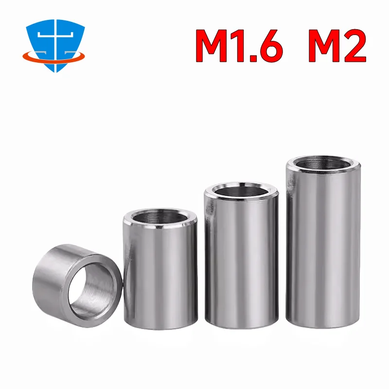 

M1.6 M2 304 Stainless Steel Bushing Unthreaded Hollow Casing Bearing Sleeve Washer Variety Length 1.5 2 2.5 3 3.5 4 4.5 5-20mm