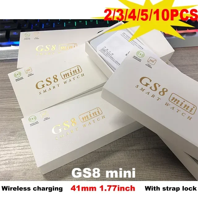

41MM Mini Smart Watch GS8 Mini 1.77inch Full Touch Screen Wireless Charging Dail Call Sleep Monitoring Women Smart Watch 2023