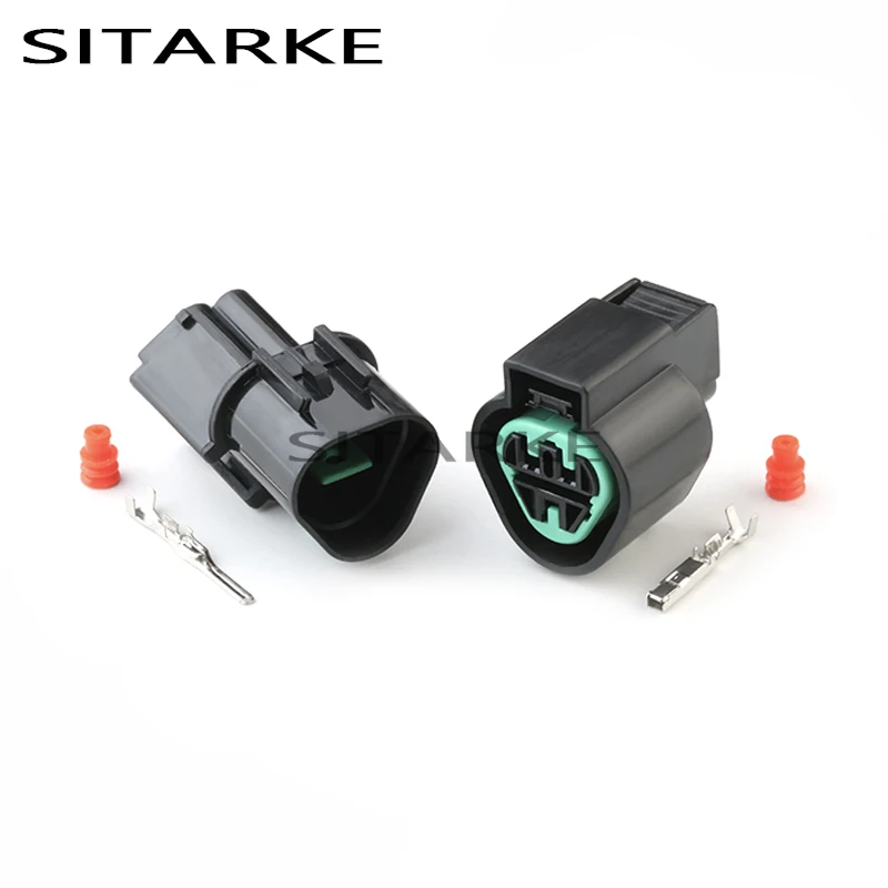 1 Set 3 Pin PB621-03020 PB625-03027 2.2mm Kum Waterproof Cable Wiring Harness Connectors Female Male Automotive Electrical Plug