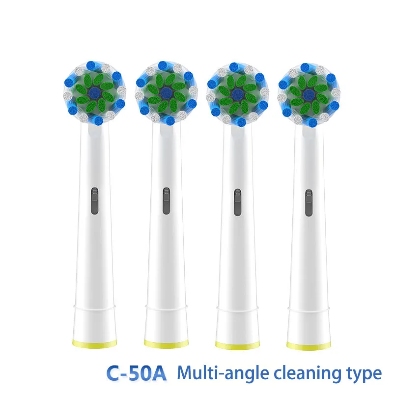 Oral B Braun과 호환되는 교체 칫솔 헤드, Oral B용 전문 전동 칫솔 브러시 헤드 4개
