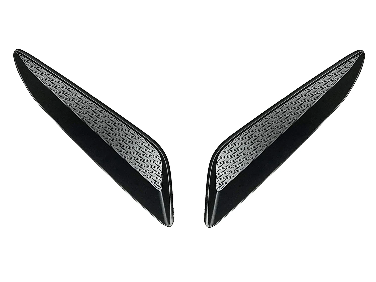 Matte Black Car Hood Bonnet Vents Radiator Grille Air DuctS Trim Fit for Hyundai Genesis Coupe 2013 2014 2015