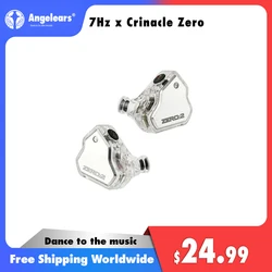 7Hz x Crinacle Zero 2 Updated 10mm Dynamic Driver IEM Wired Earbuds Earphones Gaming Earbuds with OFC IEM Cable for Musician