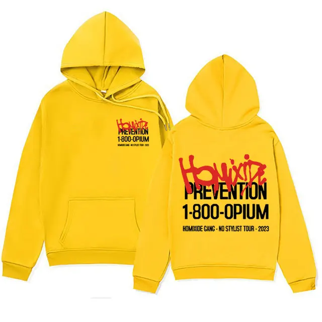Homixide Gang 1-800-OPIUM Print Hoodies Destroy Lonely No Stylist