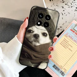 Custodia per telefono in silicone morbido a forma di cucciolo Chihuahua Teacup